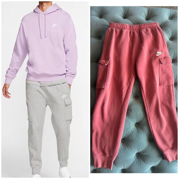 Nike Sportswear Club Fleece Cargo Joggers Sweatpants - Men’s Small - Picture 1 of 11